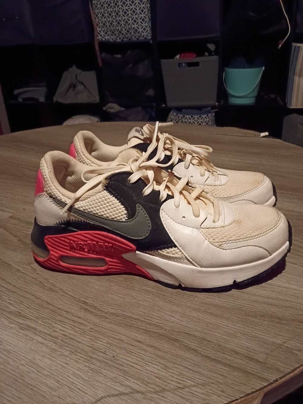 Nike Women’s Air Max Neutral/Tan Athletic Sneakers - Cream & Pink
